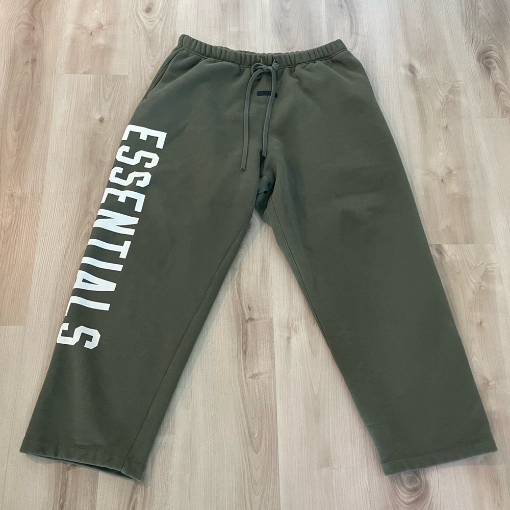 Fear of God Essentials Olive Sweatpants